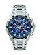 Swiss Alpine Military by Grovana Men's Watch 46mm Chronograph Battery with Silver Metal Bracelet