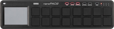 Korg Midi Controller nanoPAD2 σε Μαύρο Χρώμα