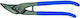 Luckhaus Ножица за ламарина лява 280mm Aviaton Snip Прав Дължина 280мм