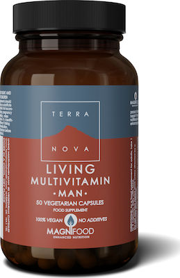 TerraNova Living Multivitamin Man Vitamin 50 veg. Kappen