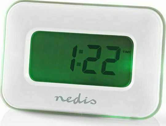 Nedis Nedis Tischuhr Digital LCD mit Wecker Weiß Clal110wt