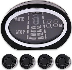 Autoline Car Parking System with Screen and 4 Sensors in Black Colour