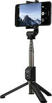 Huawei AF15 Selfie Stick Τρίποδο Κινητού με Bluetooth Μαύρο