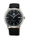 Orient Watch Automatic with Black Leather Strap