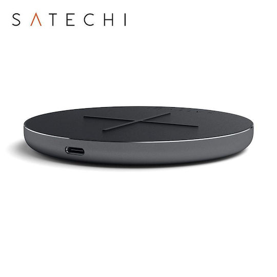 Satechi Ασύρματος Φορτιστής (Qi Pad) Power Delivery Space Gray (ST-IWCBM)