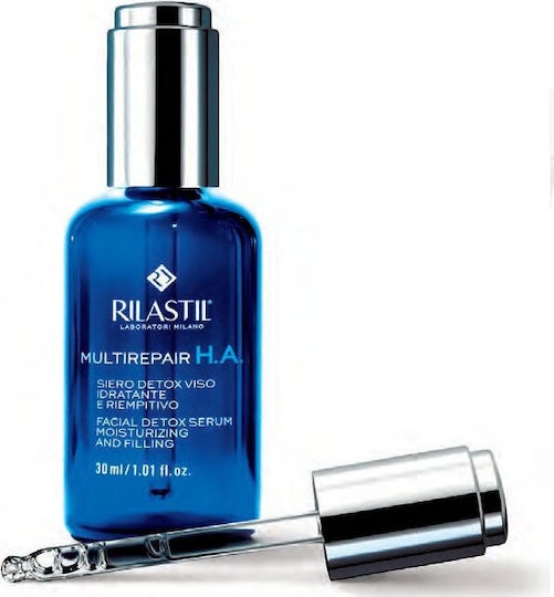 Rilastil Multi Repair H.A Serum Detox Facial Anti-îmbătrânire pentru Față cu Acid Hialuronic 30ml
