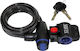 M-Wave S8.15 Spiral Bicycle Cable Lock with Key Black