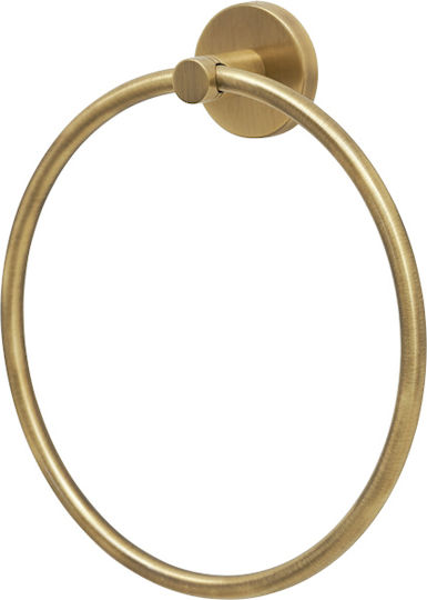 Kolossos Single Wall-Mounted Bathroom Ring Bronze