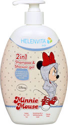 Helenvita Kids' Bubble Bath & Shampoo Minnie Kids with Pomegranate in Gel Form 500ml