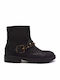 Gstard Leather Women's Biker Boots Black