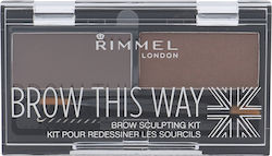 Rimmel Brow This Way Kit De Sculptare Pentru Sprâncene