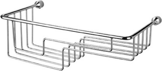Tema An der Wand montiert Badezimmerregal Inox 30x15x11cm Silber