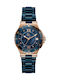 GC Watches Gc Structura Ceramic Watch with Blue Rubber Strap