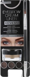 Revers Cosmetics Eyebrow Cream Liner Σετ Περιποίησης Φρυδιών Taupe