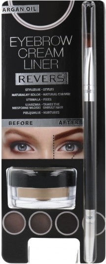 Revers Cosmetics Eyebrow Cream Liner Παλέτα Μακιγιάζ Φρυδιών Taupe