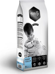 Amity Premium Puppy 15kg Ξηρά Τροφή με Λίγα Σιτηρά για Κουτάβια με Κοτόπουλο και Ρύζι