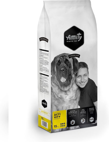 Amity Premium Activity 15kg Ξηρά Τροφή Σκύλων Μεσαίων & Μεγαλόσωμων Φυλών με Λίγα Σιτηρά με Κοτόπουλο και Πουλερικά