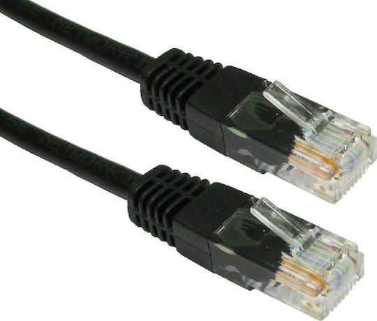 Powertech U/UTP Cat.5e (Gigabit) Мрежов Кабел Ethernet 2м Черен