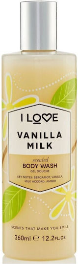 I Love Cosmetics Vanilla Milk Body Wash Αφρόλουτρο σε Gel με AHA για Απολέπιση 360ml