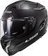 LS2 FF327 Challenger Solid Black Motorradhelm Volles Gesicht ECE 22.05 1420gr 10327 10 12