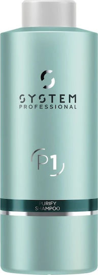 System Professional Derma Purify P1 Sampon De Par Contra Mătreață Pentru Toate Tipurile De Păr 1000ml