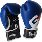 Olympus Sport Starpro G30 Hydraflow Mănuși de box din piele sintetică pentru competiție Albastru