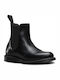 Dr. Martens Flora Smooth Men's Leather Chelsea Ankle Boots Black