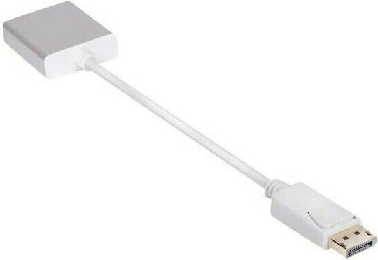 Club3D Μετατροπέας DisplayPort male σε VGA female Λευκό 1τμχ CAC-2003