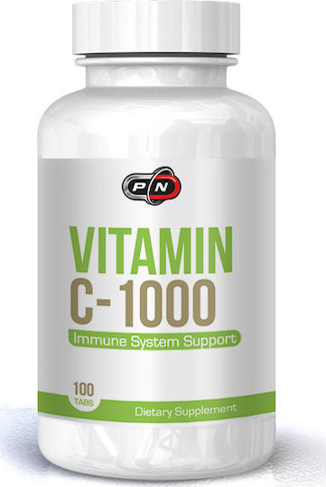 Pure Nutrition Vitamin C-1000 Витамин за Кожата & Антиоксидантно действие 1000мг 100 Таблетки
