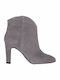 Paola Ferri Suede Women's Cowboy Boots Gray