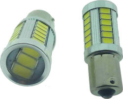 Lămpi Autoturismului & Motocicletei P21W-BA15S-1156 LED 6000K Alb rece 12V 9W 1buc