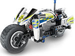 Qihui Joc de construcție din plastic Mechanical Masters Police Motorbike Q5806