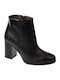 Paola Ferri 3650 Leather Women's Ankle Boots Black