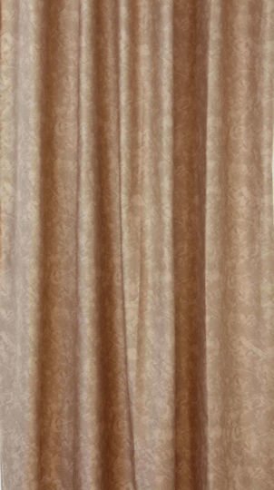Viopros Κουρτίνα με Τρέσα Βενετία Μπέζ 140x270εκ.