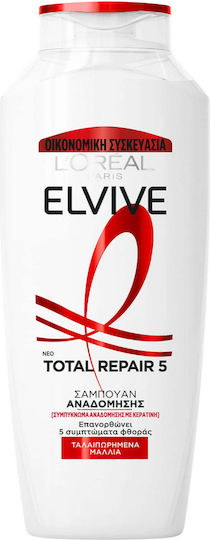 L'Oreal Paris Elvive Total Repair 5 Σαμπουάν Αναδόμησης/Θρέψης & Ενυδάτωσης για Εύθραυστα Μαλλιά 700ml