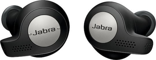 Jabra Elite Active 65t In-ear Bluetooth Handsfree Căști cu Rezistență la Transpirație și Carcasă de Încărcare Titan negru