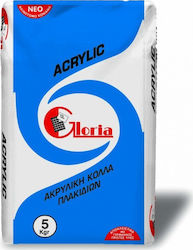 Gloria Acrylic C2E Κόλλα Πλακιδίων Λευκή 5kg