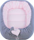 Tuttolina Baby Nestkissen Cocoon Grey-Pink