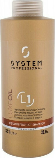 System Professional Fibra LuxeOil Protect L1 Шампоан за Възстановяване/Подхранване и Хидратация за Всички Типове Коса 1000ml