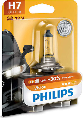 Philips Lămpi Autoturismului Vision +30% H7 Halogen 12V 55W 1buc