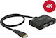 DeLock 87700 UHD 1 είσοδος/2 έξοδοι HDMI Splitter