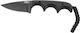Columbia River Knives Minimalist Drop Point Knife Black with Blade made of Steel in Sheath