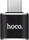 Hoco UA5 Конвертор USB-C мъжки към USB-A женски Черен 1бр