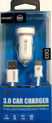 QIHANG QH-D03 Φορτιστής Αυτοκινήτου με Θύρα 1xUSB-A και Καλώδιο Micro-USB QIHANG QH-D03 Φορτιστής Αυτοκινήτου με Θύρα 1xUSB-A και Καλώδιο Micro-USB