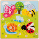 Wooden Kids Peg Puzzle Animals 4pcs Joueco