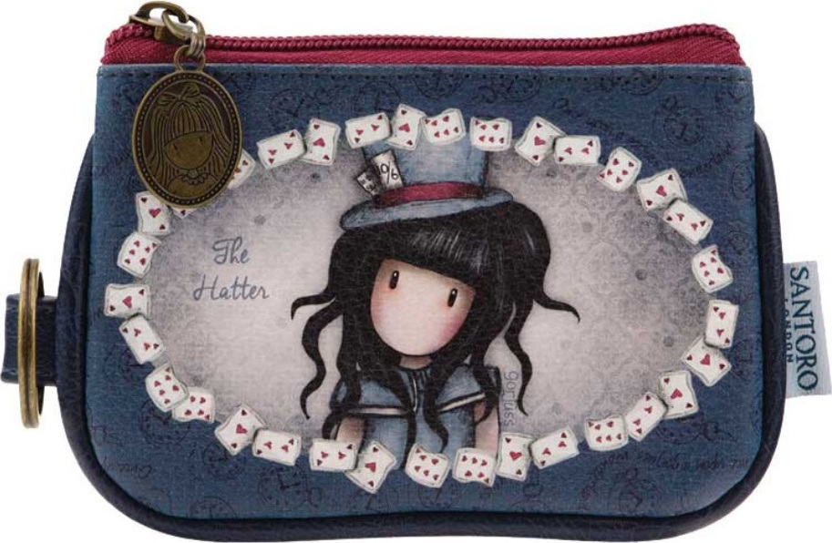 Santoro Gorjuss The Hatter Μικρό Γυναικείο Πορτοφόλι Κερμάτων 340GJ18