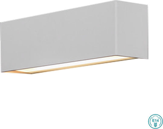 Nowodvorski Straight Modern Leuchte Wand mit Fassung E14 Weiß 26x7cm