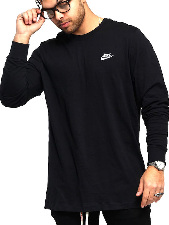 Long Sleeve Athletic Blouse Black