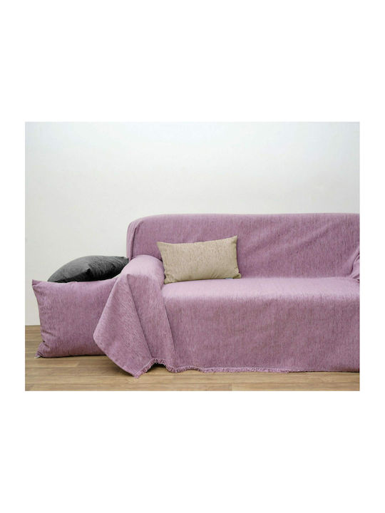 Anna Riska 1300 Four-Seater Sofa Throw 180x320cm Lilac