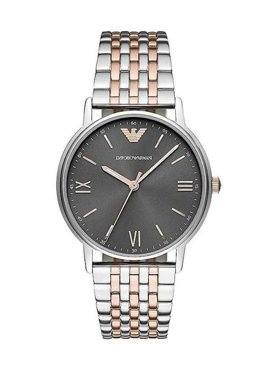 Emporio Armani Watch Battery with Pink Gold Metal Bracelet AR11121